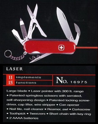 Wenger Laser knife model 16975