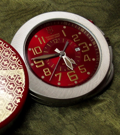 The Victorinox Travel Alarm 1884, a limited edition timepiece that was created as part of the company's 125th Anniversary in 2009.