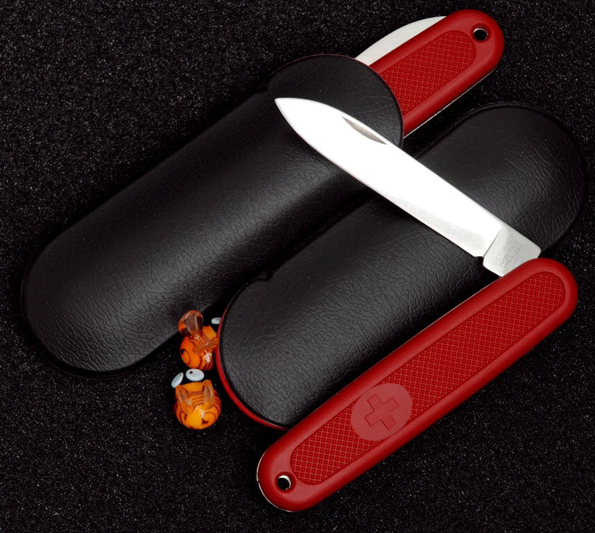 Victorinox 108mm Solo models with slip cases. **Photo by: Neil Bee