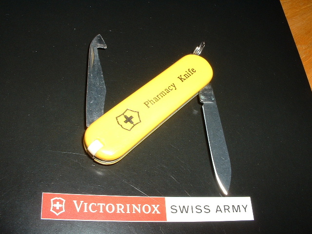 Special advertising knife made for the medical community by Victorinox.