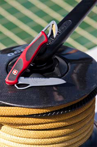 The Rescue Knife on board Alinghi