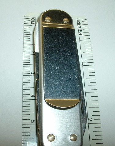 Here is the Wenger money clip tool found on the backside of the Wenger Alox Money Clip knife.
